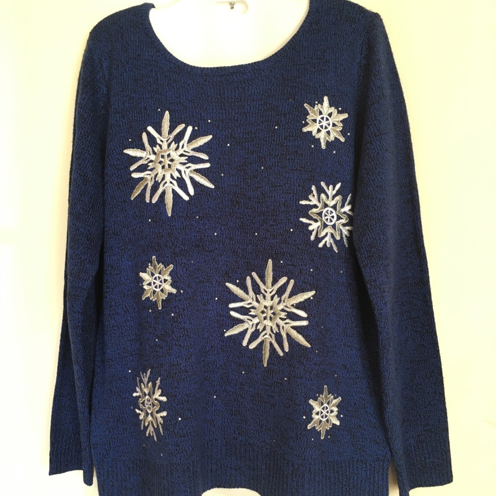 Croft & Barrow Blue Women's Sweater- M